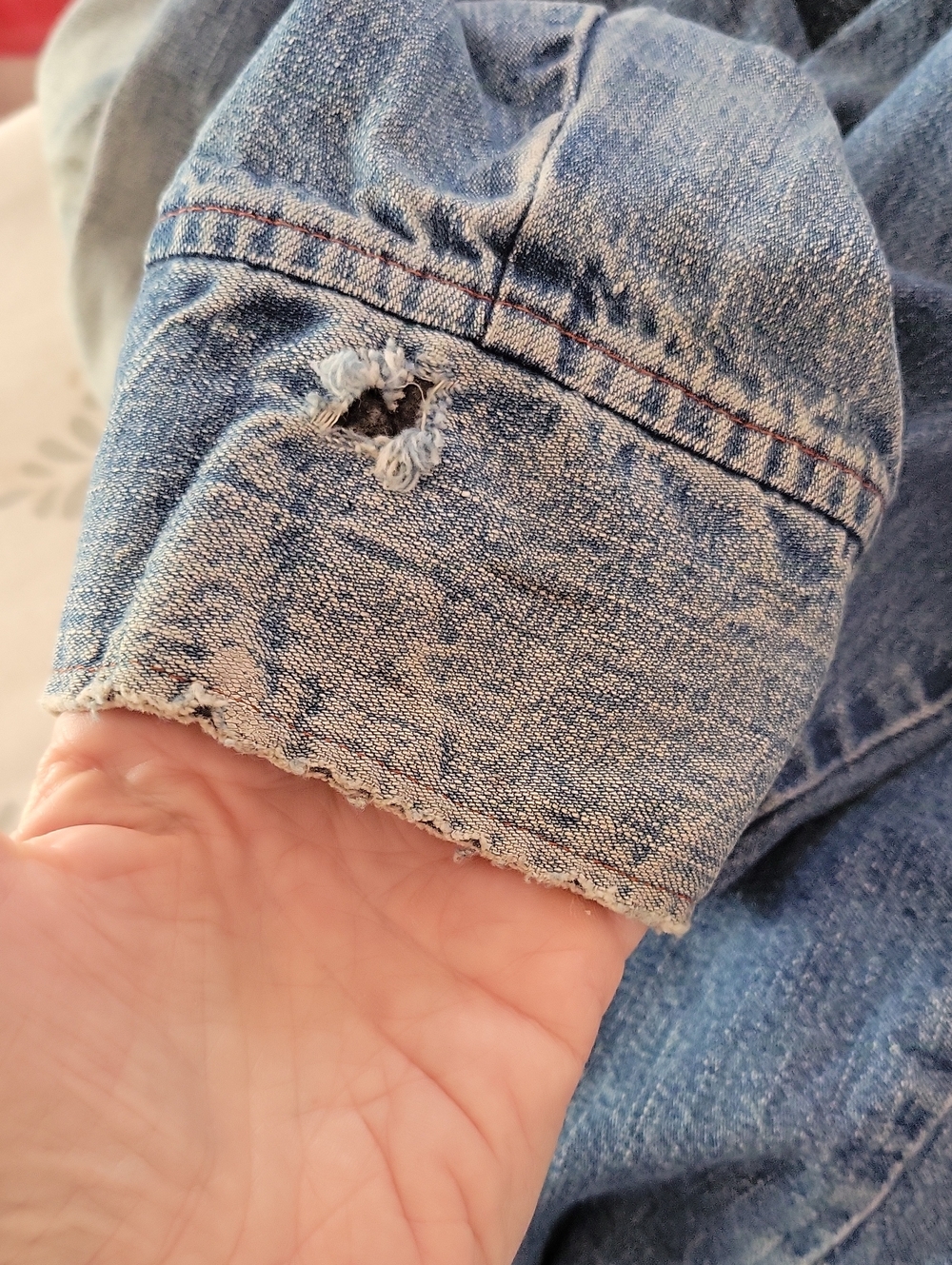 Vintage 1970s Levis Panatela Denim Shacket Trucker Lightweight Jacket - Picture 9 of 13